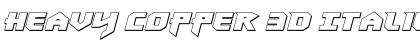 Download Heavy Copper 3D Italic Italic Font Title Preview