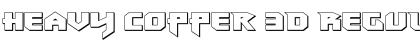 Download Heavy Copper 3D Regular Font Title Preview
