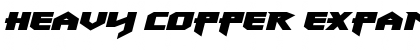 Download Heavy Copper Expanded Italic Expanded Italic Font Title Preview