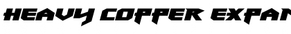 Download Heavy Copper Expanded Italic Expanded Italic Font Title Preview