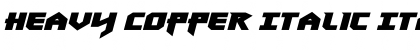 Download Heavy Copper Italic Italic Font Title Preview