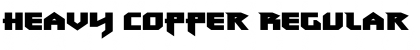 Download Heavy Copper Regular Font Title Preview