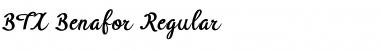 Download BTX-Benafor Regular Font Title Preview