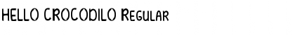 Download HELLO CROCODILO Regular Font