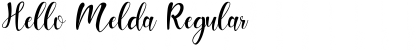 Download Hello Melda Regular Font
