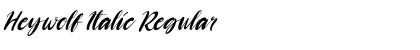 Download Heywolf Italic Regular Font