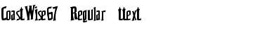 Download CoastWise67 Regular Font Title Preview