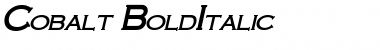 Download Cobalt BoldItalic Font Title Preview
