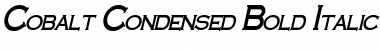Download Cobalt Condensed Bold Italic Font Title Preview