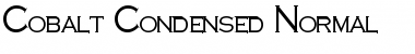 Download Cobalt Condensed Normal Font Title Preview