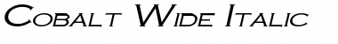 Download Cobalt Wide Italic Font Title Preview