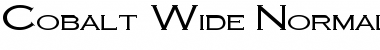 Download Cobalt Wide Normal Font Title Preview