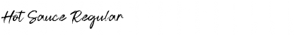 Download Hot Sauce Regular Font Title Preview