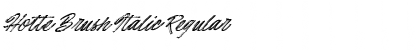 Download Hotte Brush Italic Regular Font Title Preview
