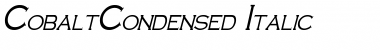 Download CobaltCondensed Italic Font Title Preview