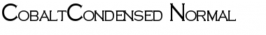 Download CobaltCondensed Normal Font Title Preview
