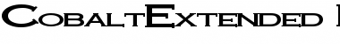 Download CobaltExtended Bold Font Title Preview