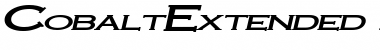 Download CobaltExtended BoldItalic Font Title Preview