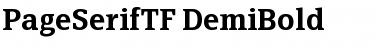 Download PageSerifTF-DemiBold Font