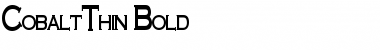 Download CobaltThin Bold Font Title Preview