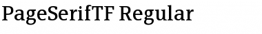 Download PageSerifTF-Regular Font