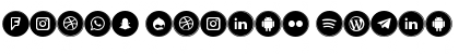 Download Icons Social Media 6 Font