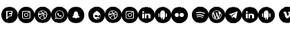 Download Icons Social Media 9 Regular Font