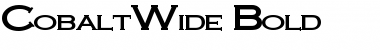 Download CobaltWide Bold Font Title Preview