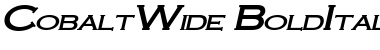 Download CobaltWide BoldItalic Font Title Preview