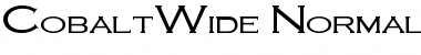 Download CobaltWide Normal Font Title Preview