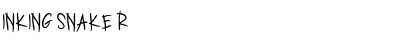Download INKING SNAKE Regular Font Title Preview