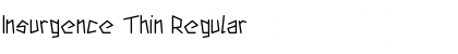 Download Insurgence Thin Regular Font Title Preview