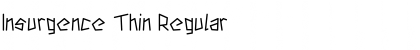 Download Insurgence Thin Regular Font Title Preview