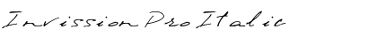 Download Invission Pro Italic Font Title Preview