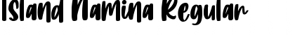 Download Island Namina Regular Font Title Preview