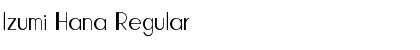 Download Izumi Hana Regular Font Title Preview