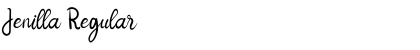 Download Jenilla Regular Font Title Preview