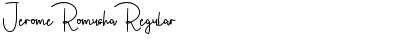 Download Jerome Romusha Regular Font Title Preview