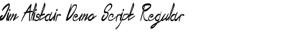 Download Jim Alistair Demo Script Regular Font Title Preview