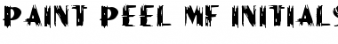 Download Paint Peel MF Initials Font Title Preview