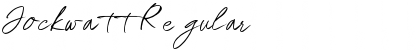Download Jockwatt Regular Font Title Preview