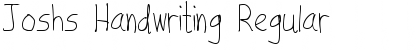 Download Joshs Handwriting Regular Font Title Preview