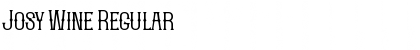 Download Josy Wine Regular Font Title Preview
