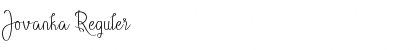 Download Jovanka Reguler Font Title Preview