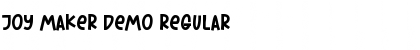 Download Joy Maker Demo Regular Font Title Preview