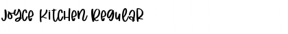 Download Joyce Kitchen Regular Font Title Preview