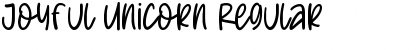 Download Joyful Unicorn Regular Font Title Preview