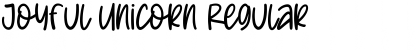 Download Joyful Unicorn Regular Font Title Preview