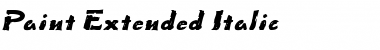 Download PaintExtended Italic Font Title Preview