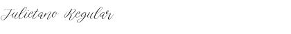 Download Julietano Regular Font Title Preview
